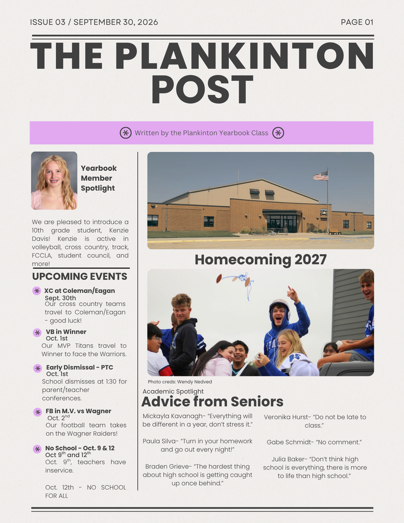 Page 1 of The Plankinton Post