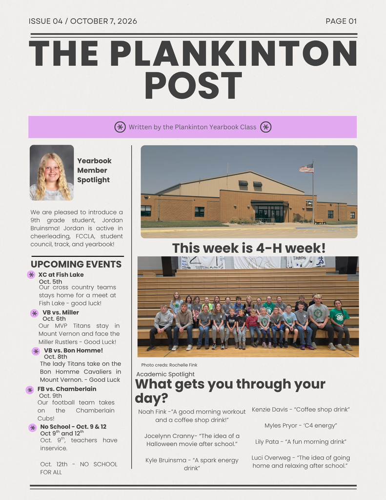 Page 1 of The Plankinton Post