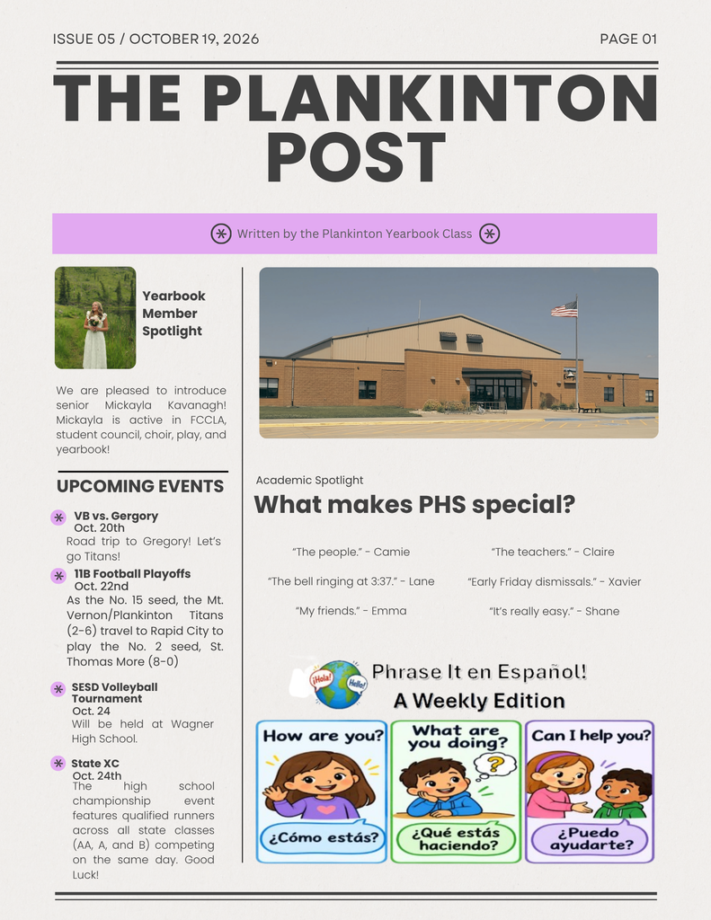 Page 1 of The Plankinton Post