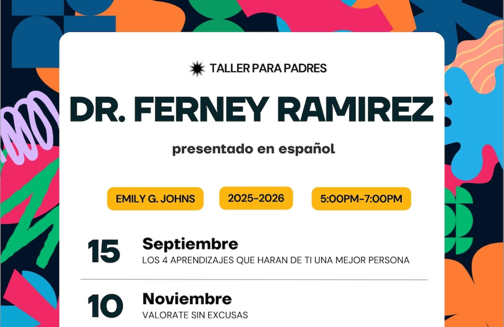 flyer with dates for Dr. Ferney Ramirez