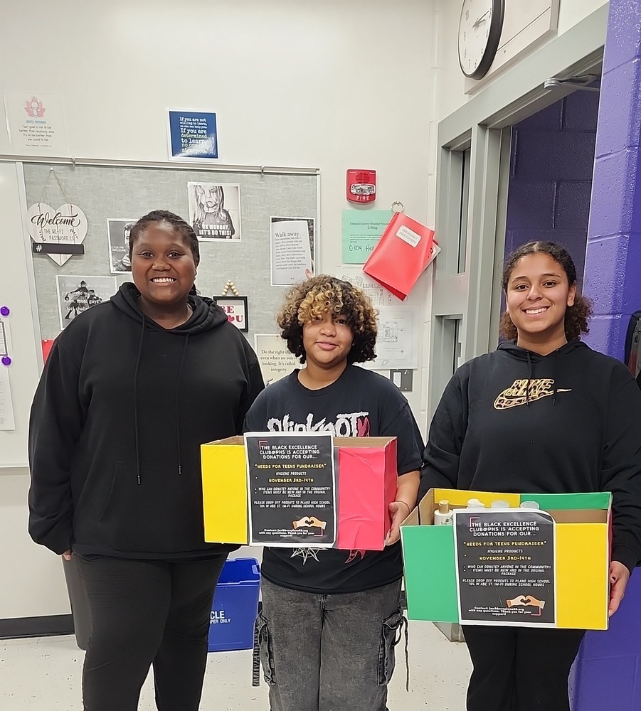 Photos of Students and Items Collected