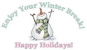 Snowman with Enjoy Your Winter Break