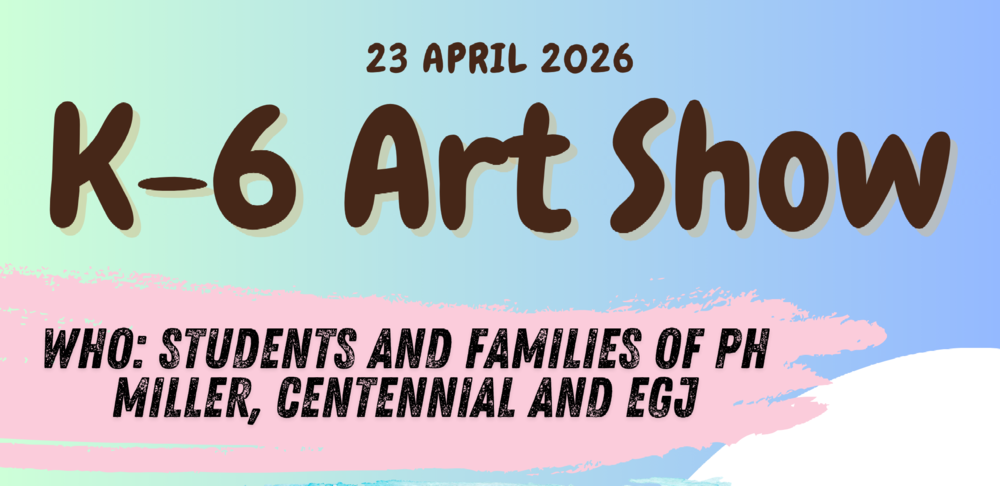 K-6 Art Show Flyer