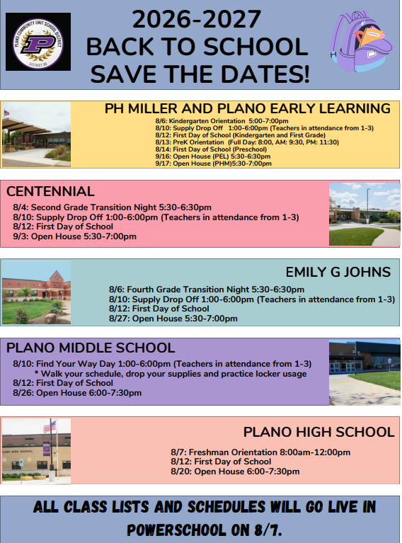 Save the Dates Flyer
