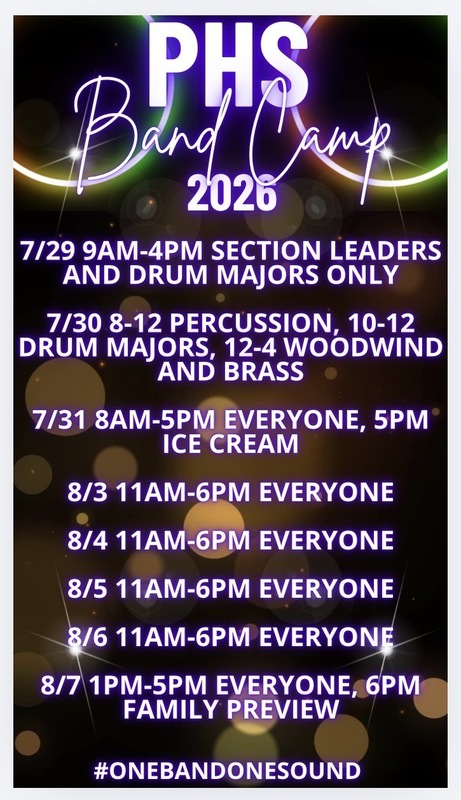 Band Camp 2026 Flyer