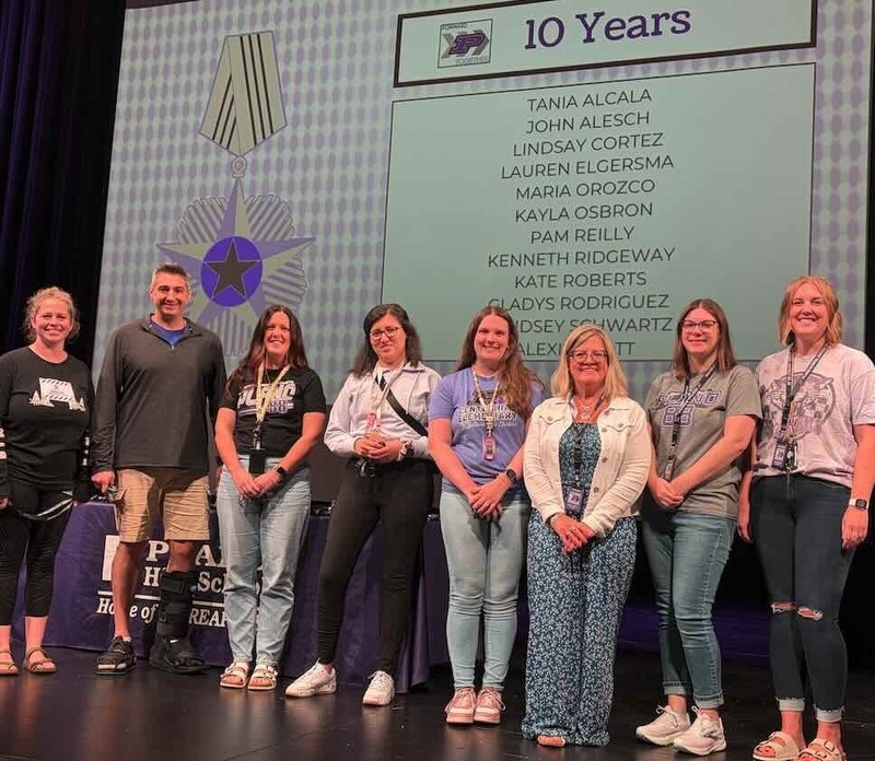 teachers on stage 10 years