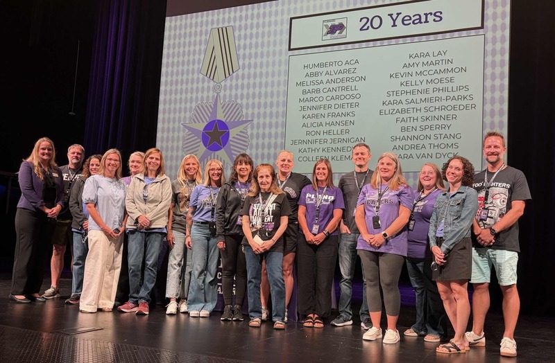 teachers on stage 20 years