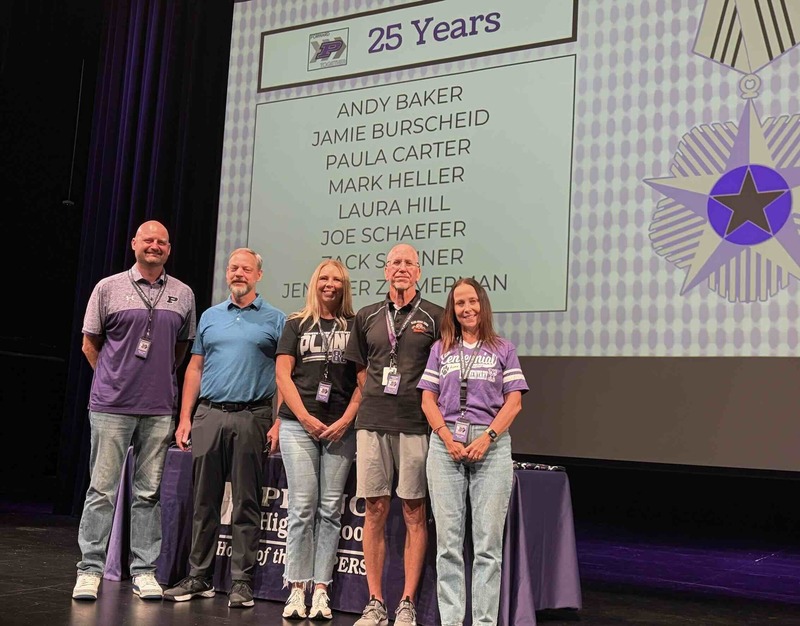teachers on stage 25 years