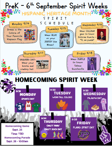 Spirit Week Flyer
