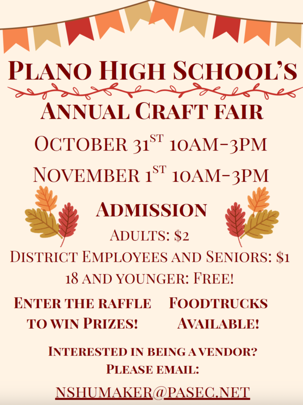 PHS Craft Fair Flyer