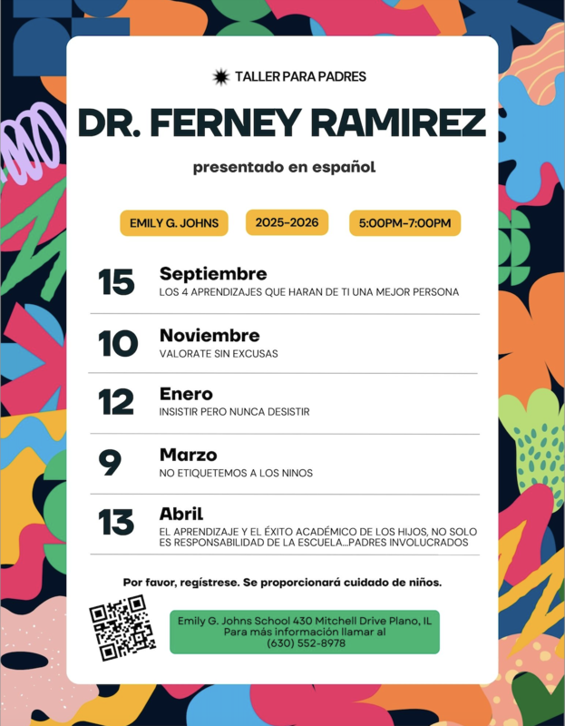 flyer with dates for Dr. Ferney Ramirez