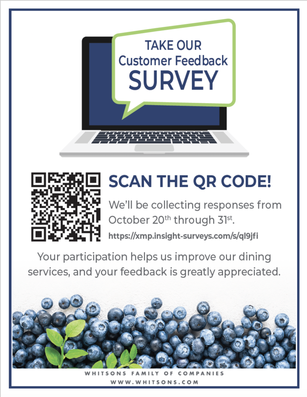 Survey Flyer with QR code and link