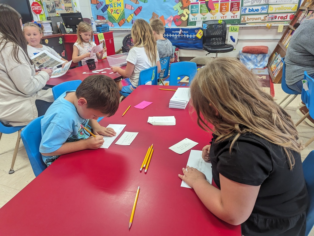 Kindness Konnection is busy today after school. We hope to have something in your mailbox soon. We have students from kindergarten to fifth grade and 6 adults.