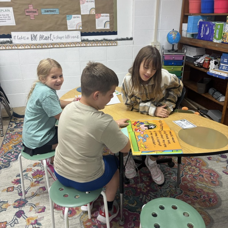 Mrs. Collier’s 3rd graders rotated through different stations and used the RACE strategy to answer response questions. 