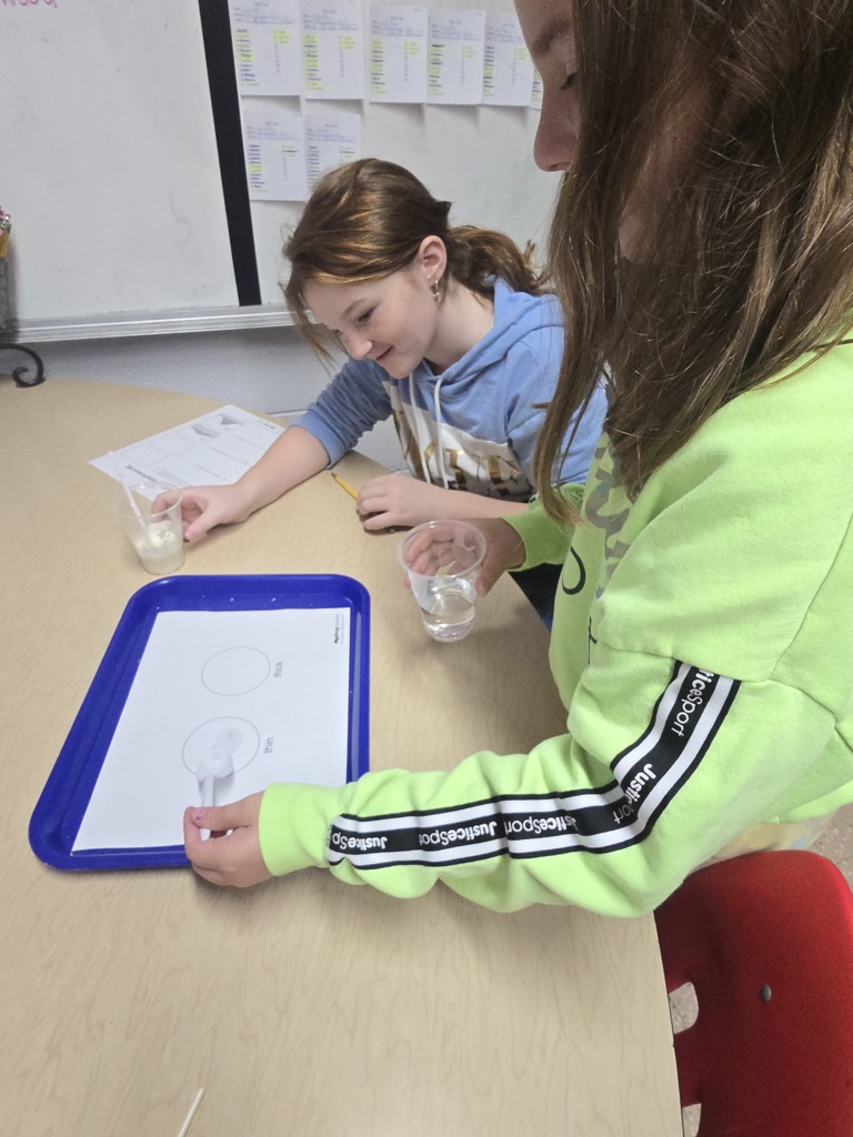 Mrs. Hazelwood's 4th grade class conducted a lab to help explore the type of lava that is found in volcanoes and how it impacts the level of eruption.