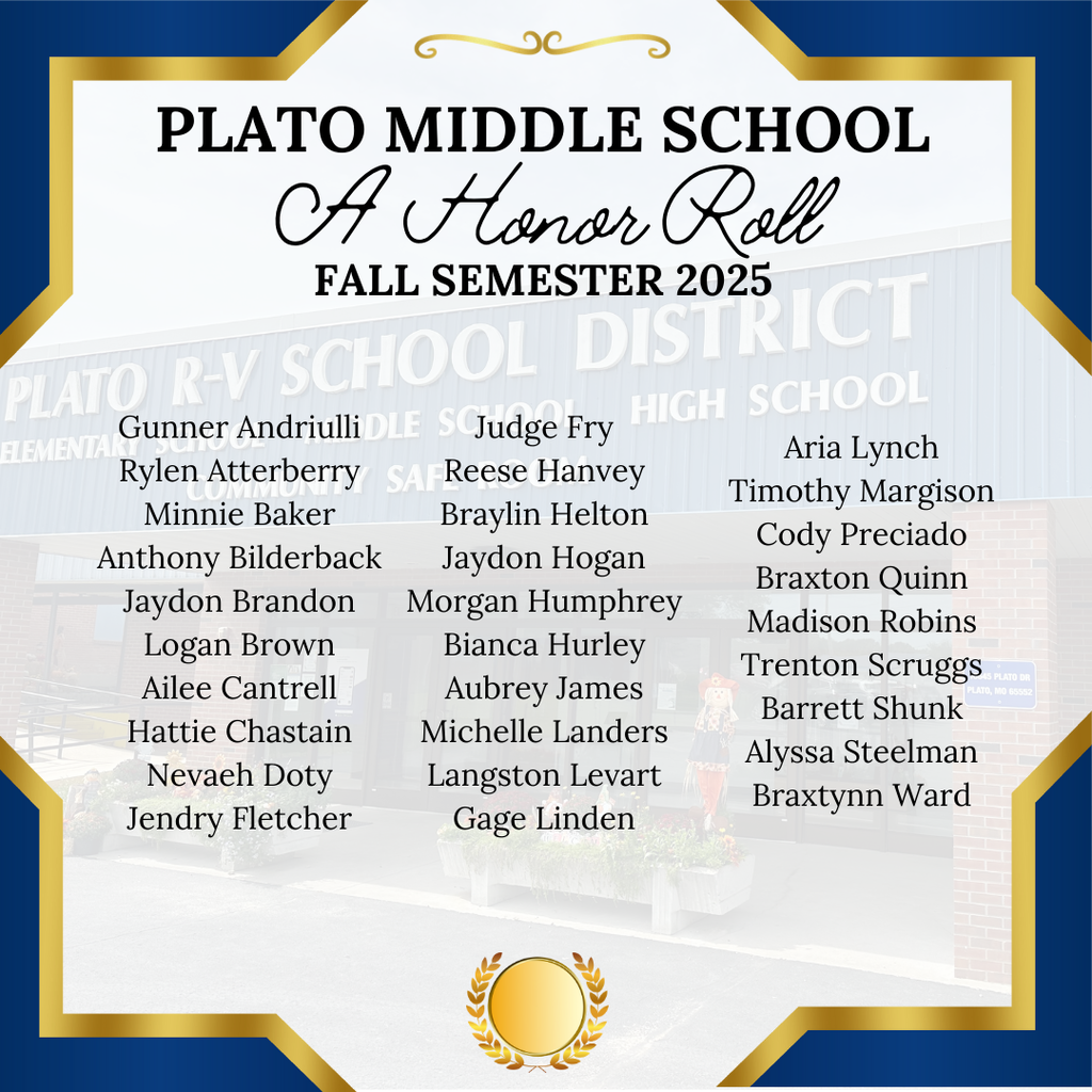 Plato Honor Roll