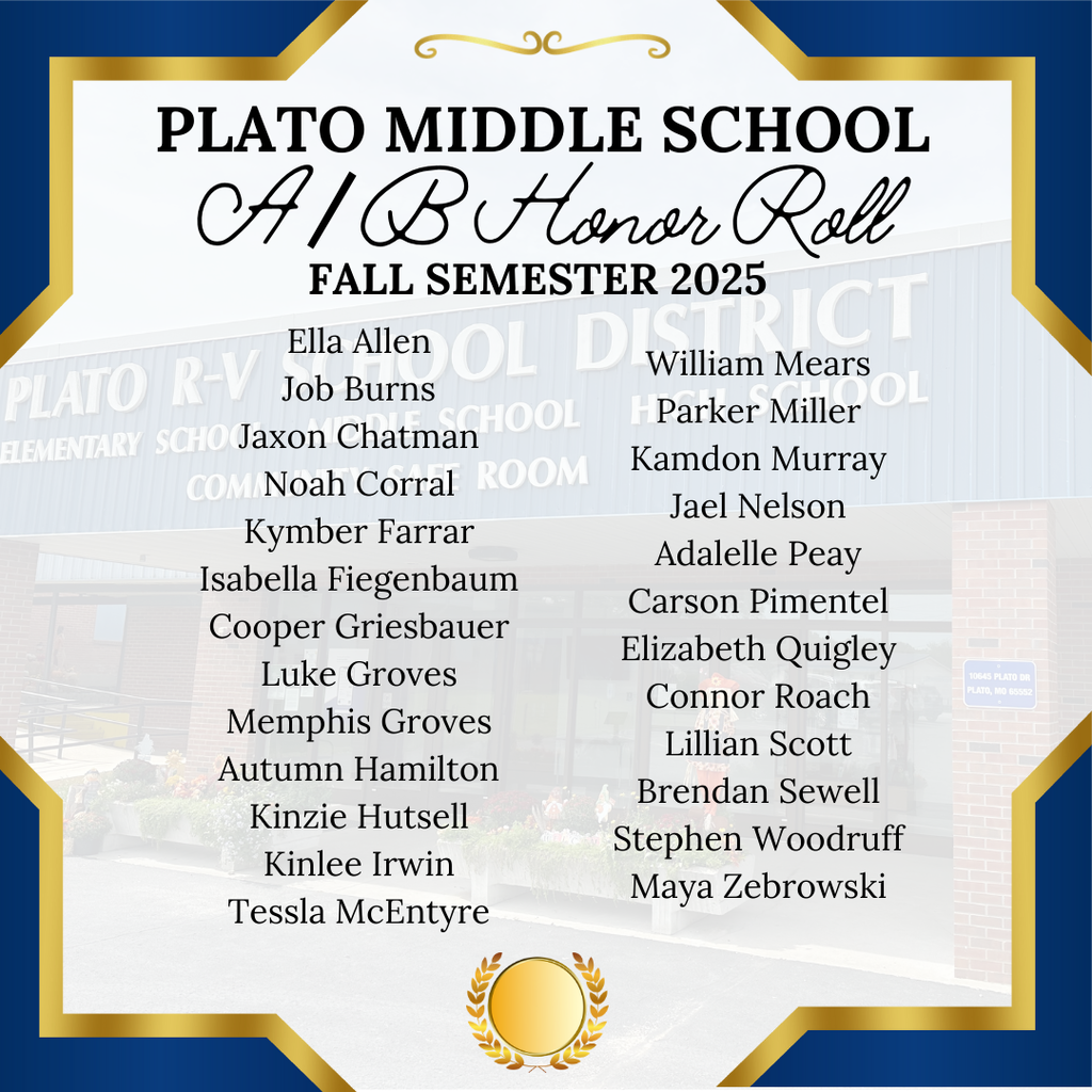 Plato Honor Roll