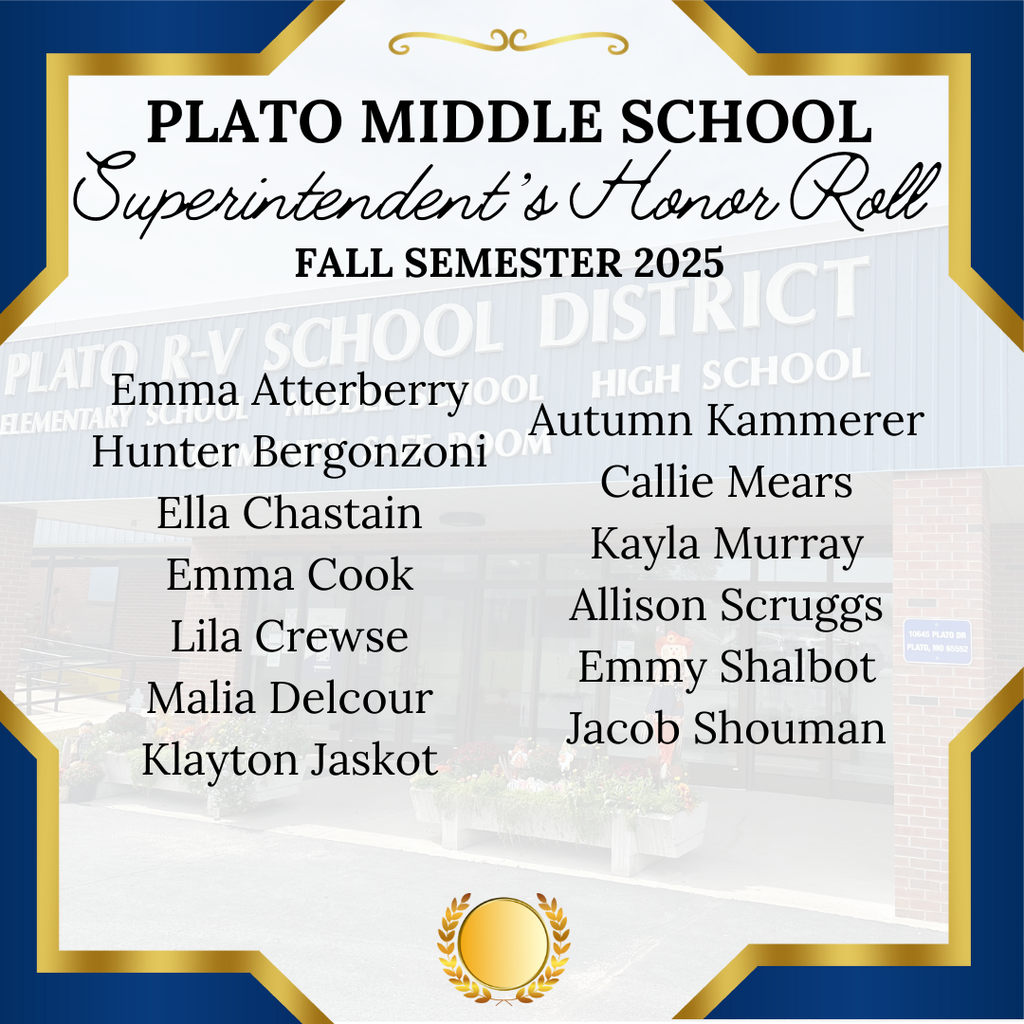 Plato Honor Roll