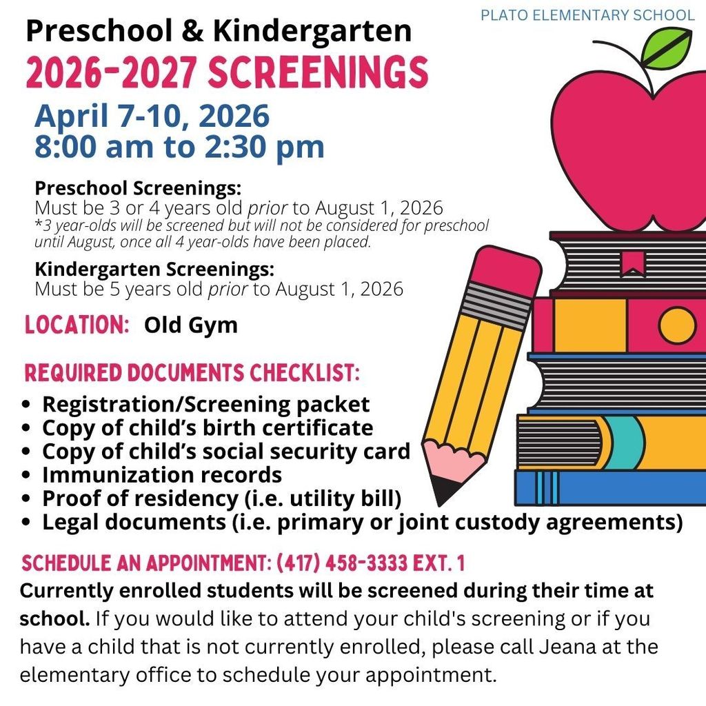 Screenings Dojo & Facebook Post 2026-2027