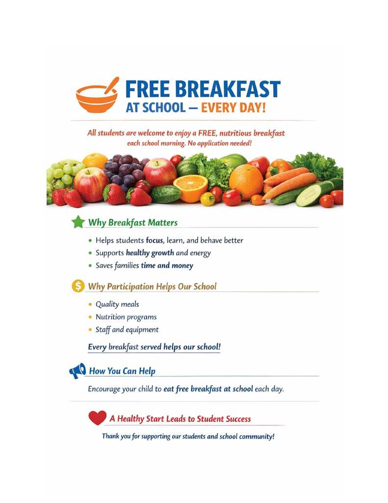 Breakfast flyer