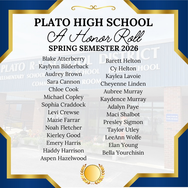 Plato Honor Roll