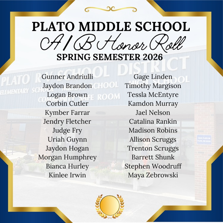 Plato Honor Roll