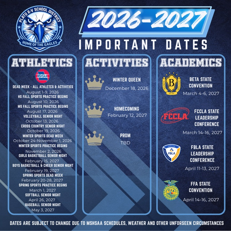 important dates