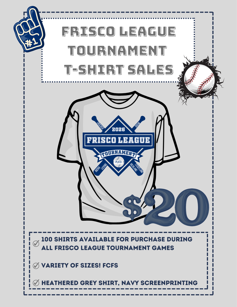Frisco league tournament shirts