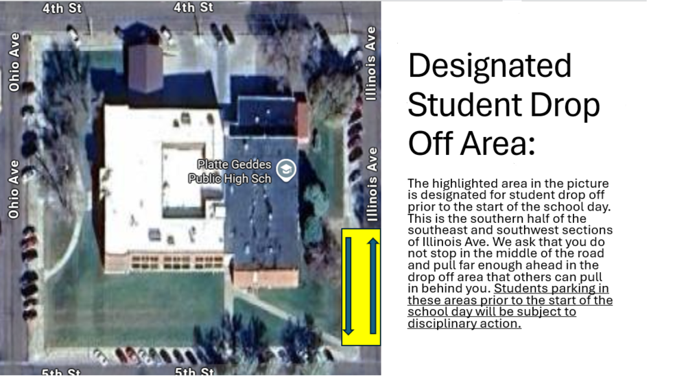 Student Drop Off/Pick Up Reminders