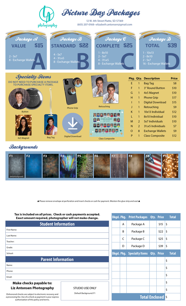 Picture Order Form