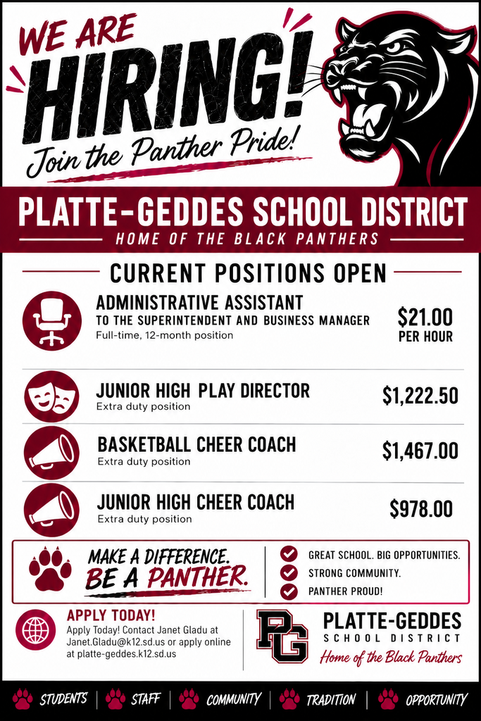 job opening Sept 26