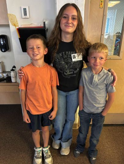 We love when former Viking students come visit our students- brings lots of smiles and positive connections!