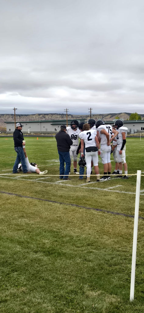 Viking Football playing tough in Baggs today!