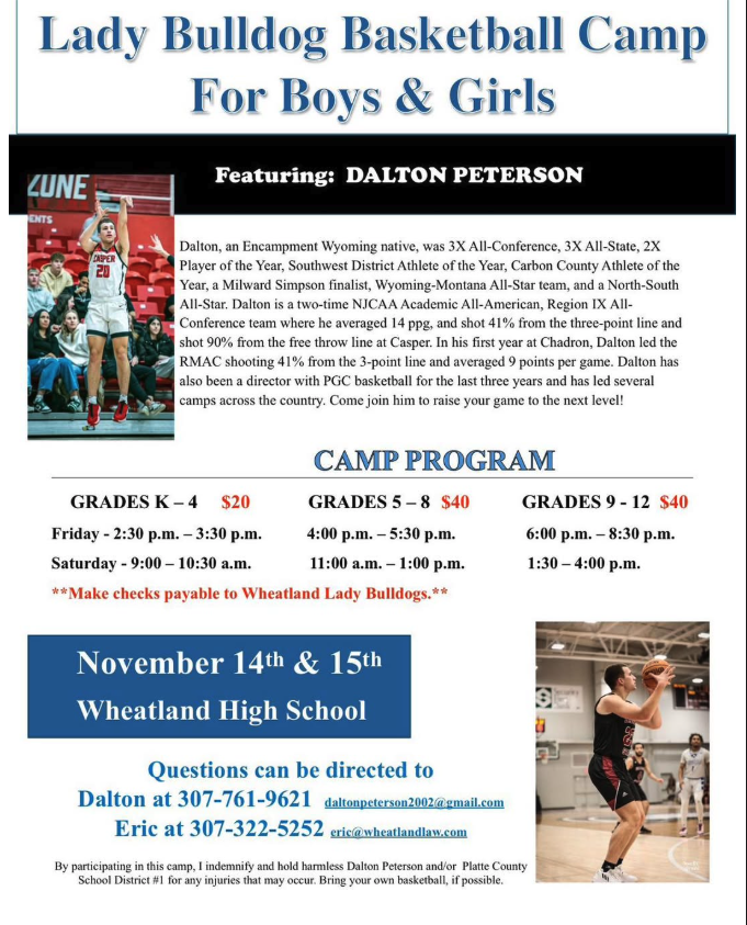 Basketball Camp Opportunity in Wheatland!