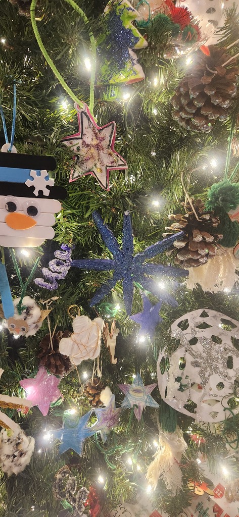 GS Student ornaments now on display at the State Capitol- showcased today at the Governor's Tree Lighting Ceremony! 