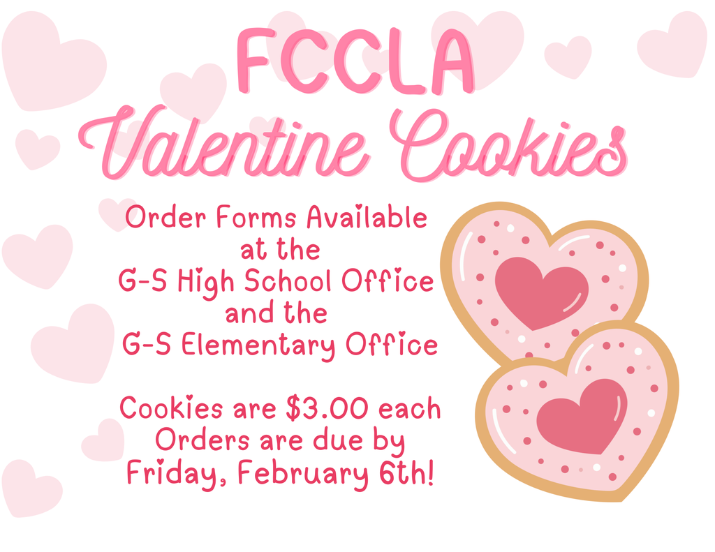 FCCLA Valentine Cookies on Sale