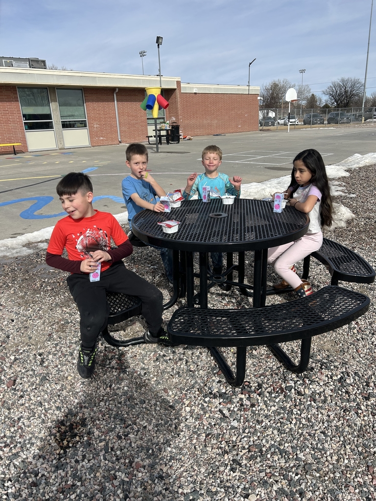 Beautiful day for snack time outside