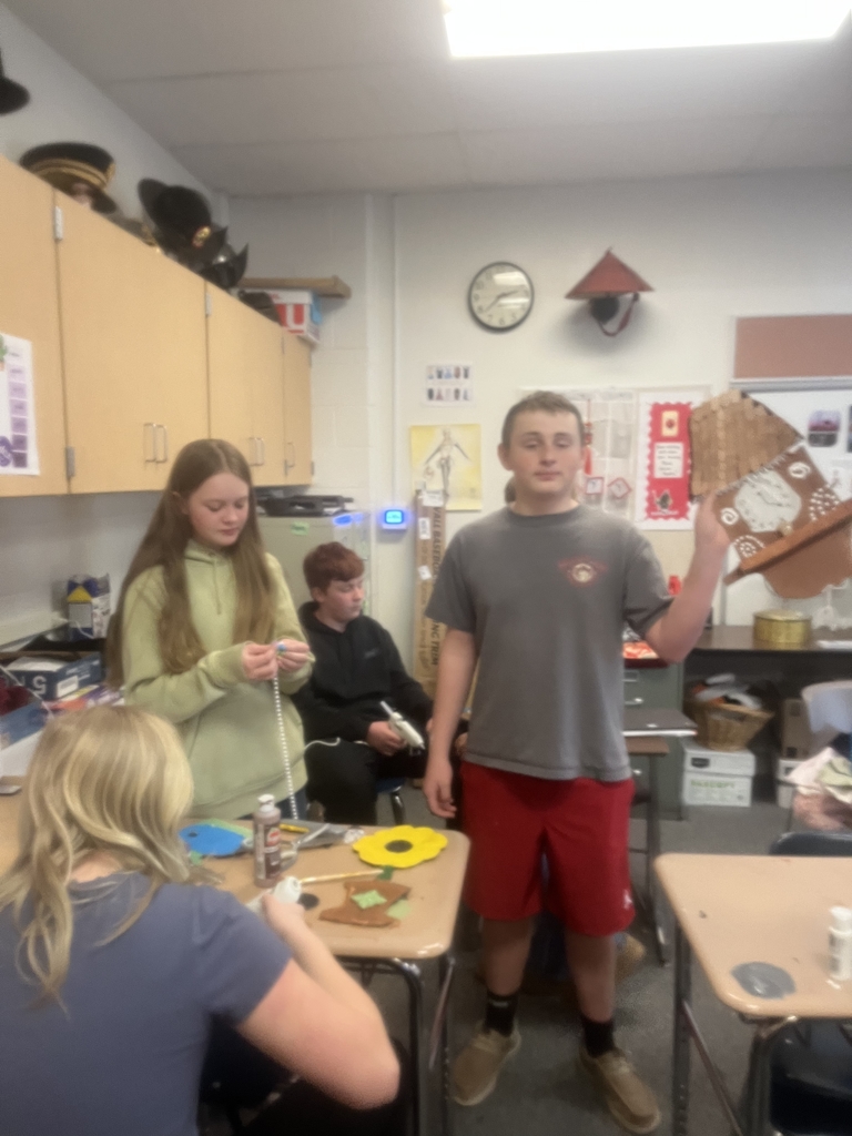 Set design class making clocks for Pinocchio!