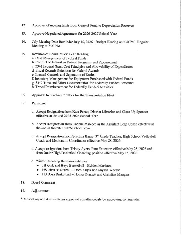 Agenda 5-11-26
