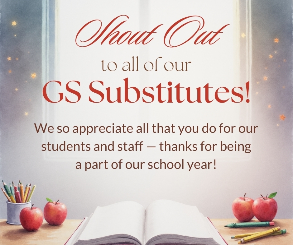 Thank you to all of our great substitutes!