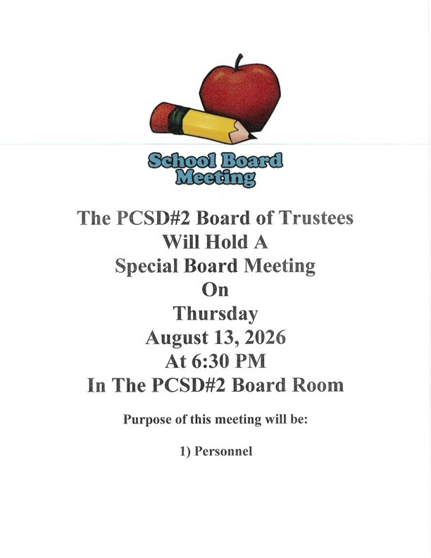 School Board Meeting Notice