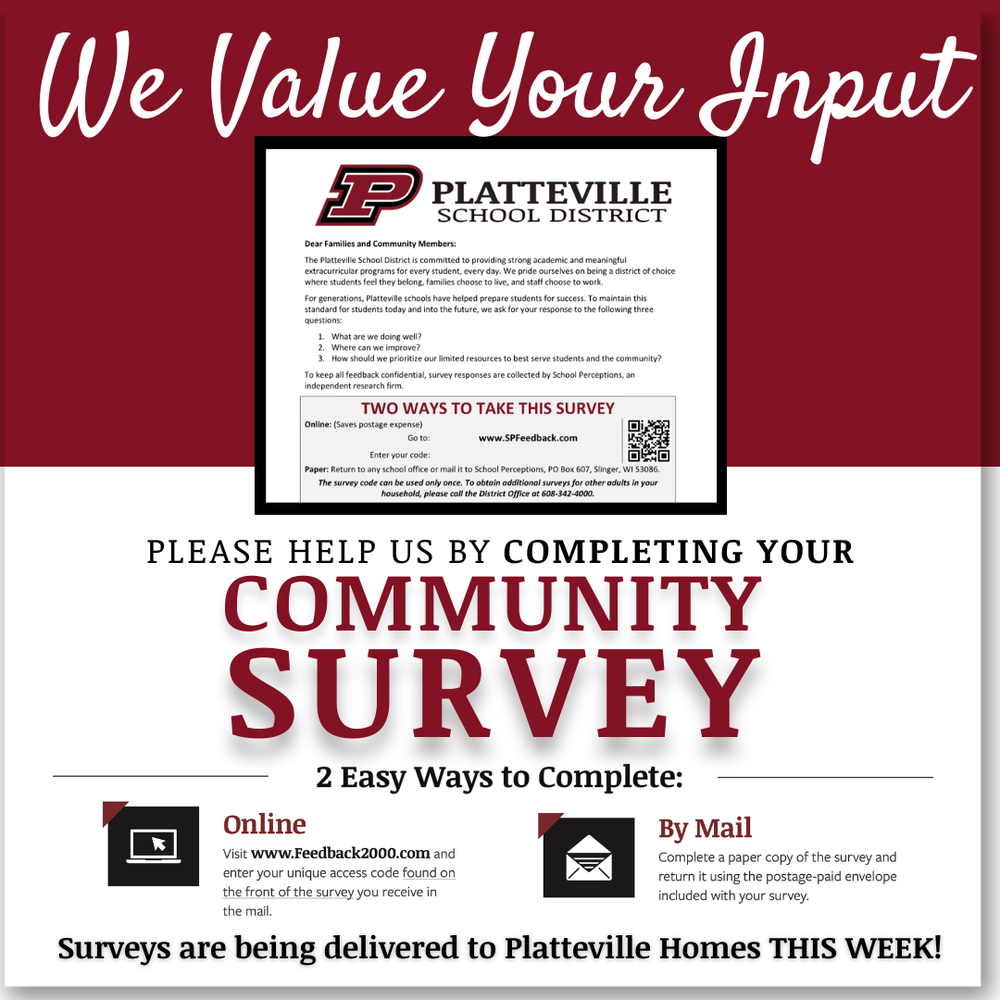 Community Survey for Platteville Residents