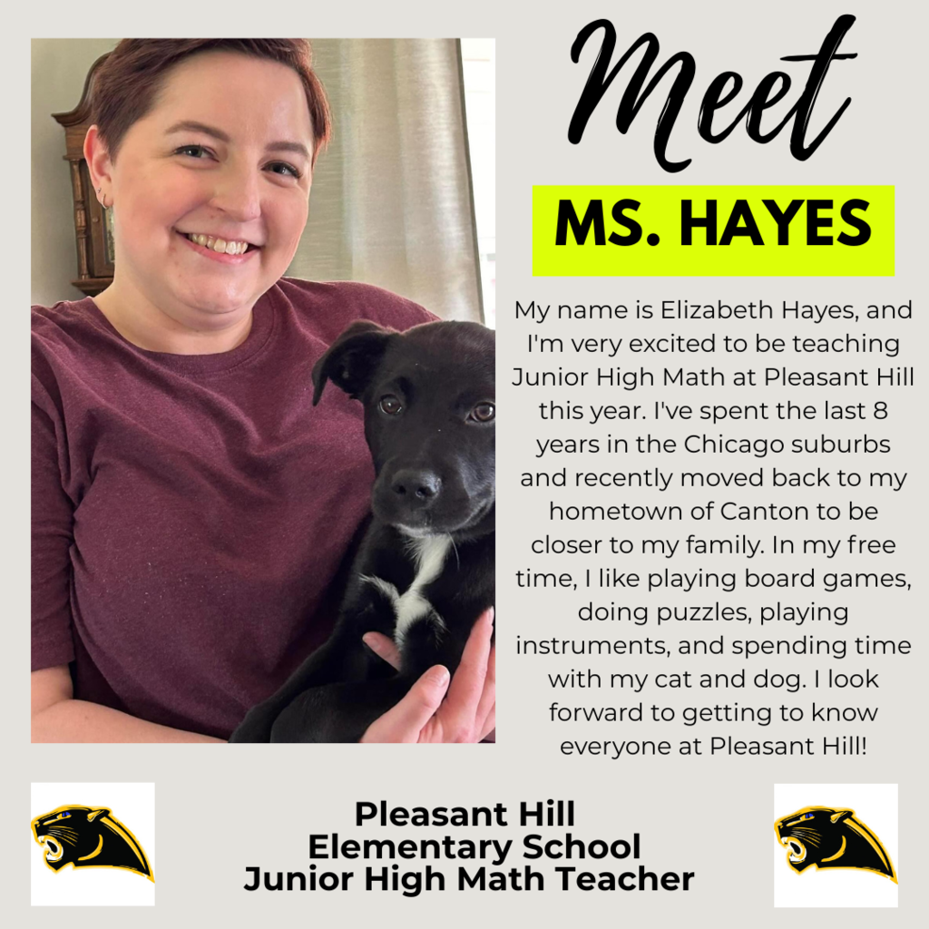 Welcome Ms. Hayes