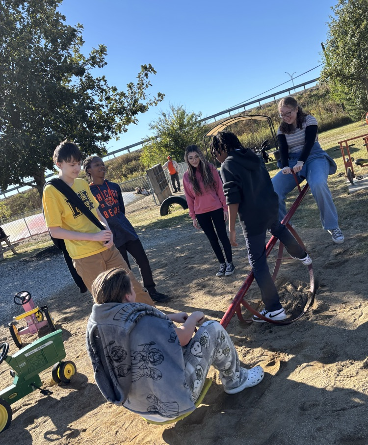 Fun at the ol’ fashioned playground.