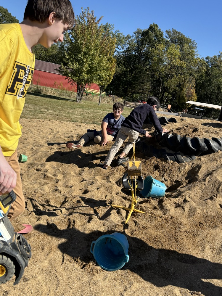 Lots of fun to be had on this mountain of sand!