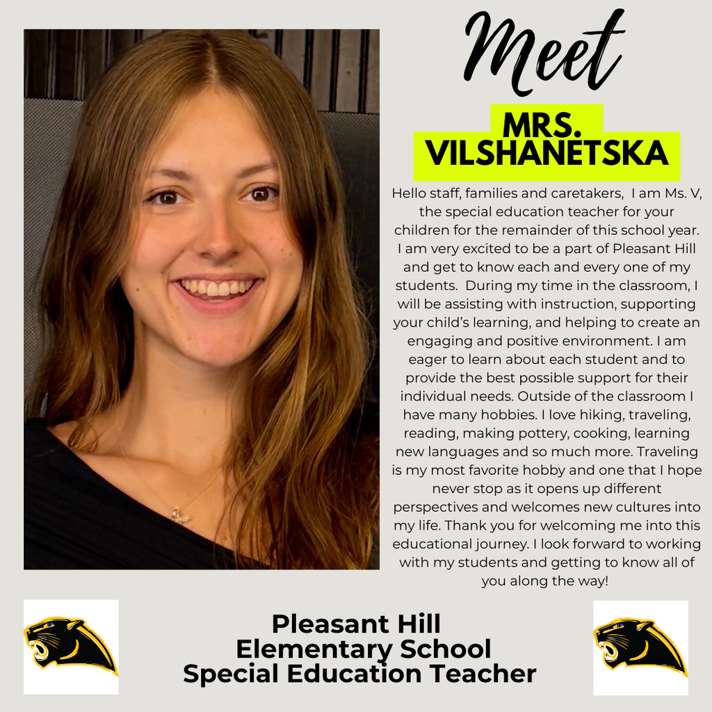 Welcome Mrs. V