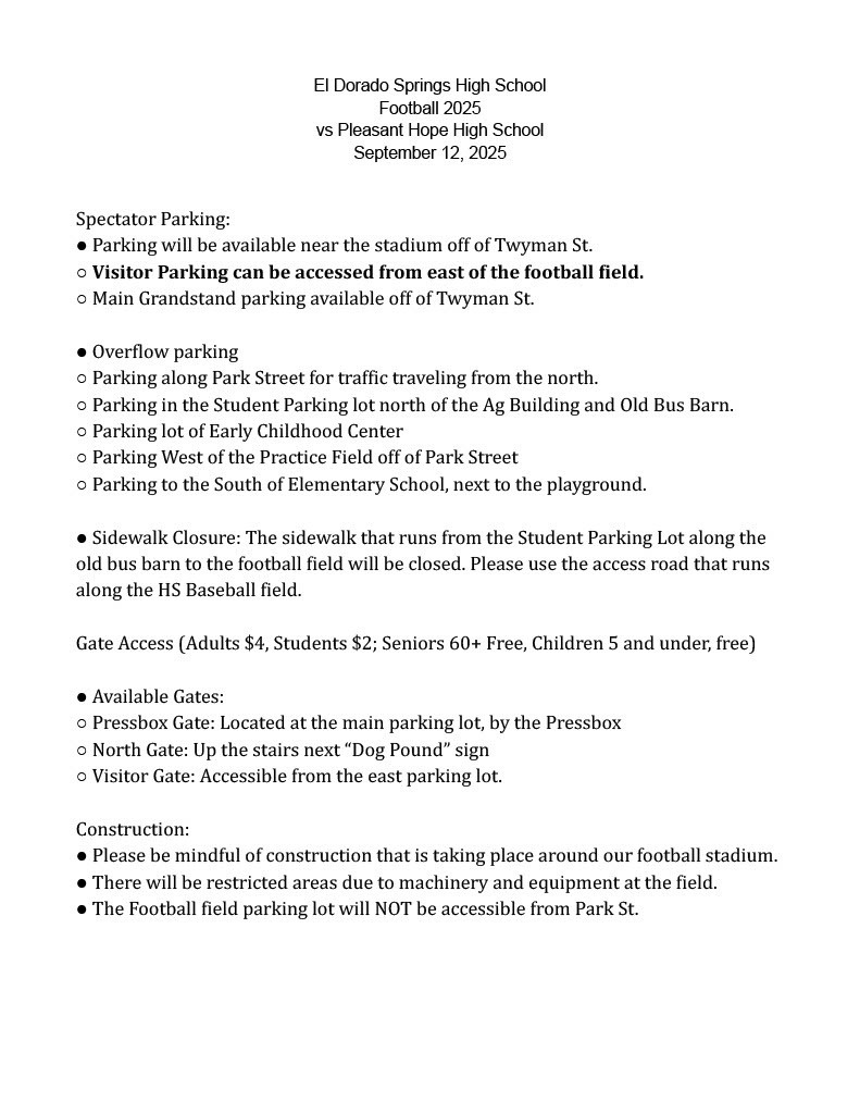 game info