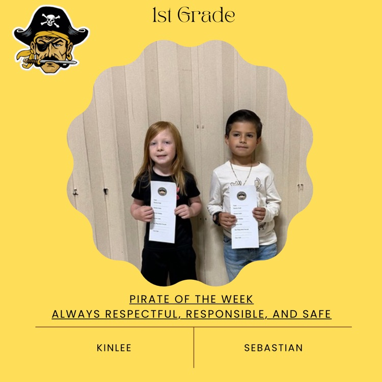PHES Pirates of the week! These students are always following the Pirate ARR’S.