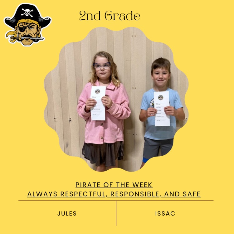 PHES Pirates of the week! These students are always following the Pirate ARR’S.