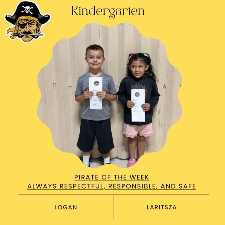 PHES Pirates of the week! These students are always following the Pirate ARR’S.